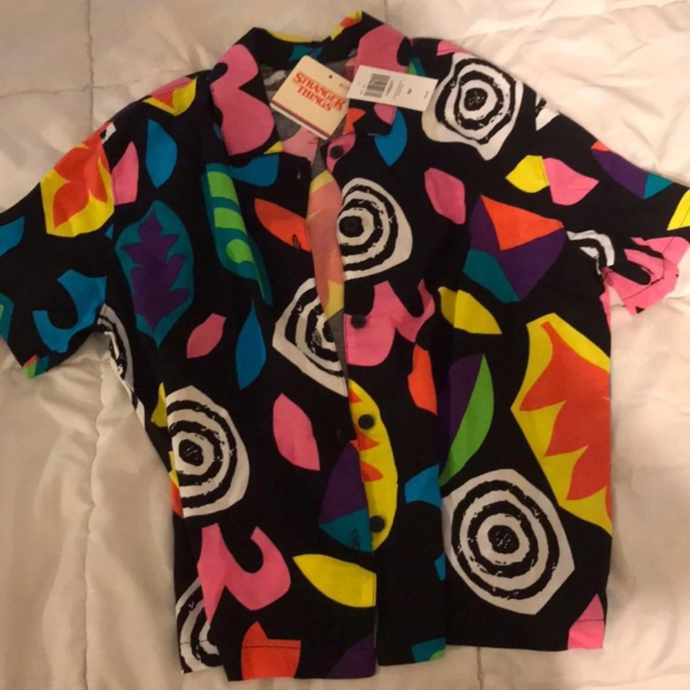 Stranger Things Eleven Print Top NWT Hot Topic